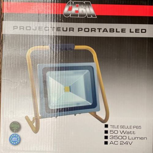 Projecteur portable LED 50 W - 24V - 3500 Lumen - CEBA